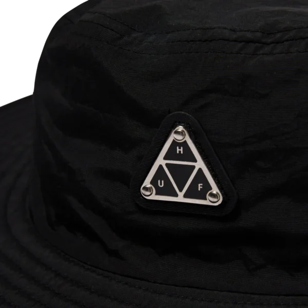 METAL TRIPLE TRIANGLE BOONIE HAT BLACK - immagine 3