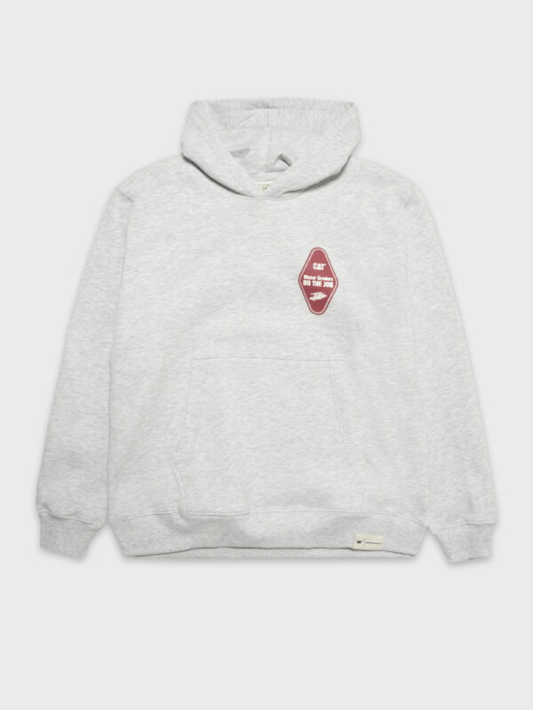 MOTO GRADERS HOODIE FLEECE HEATHER GREY - immagine 2