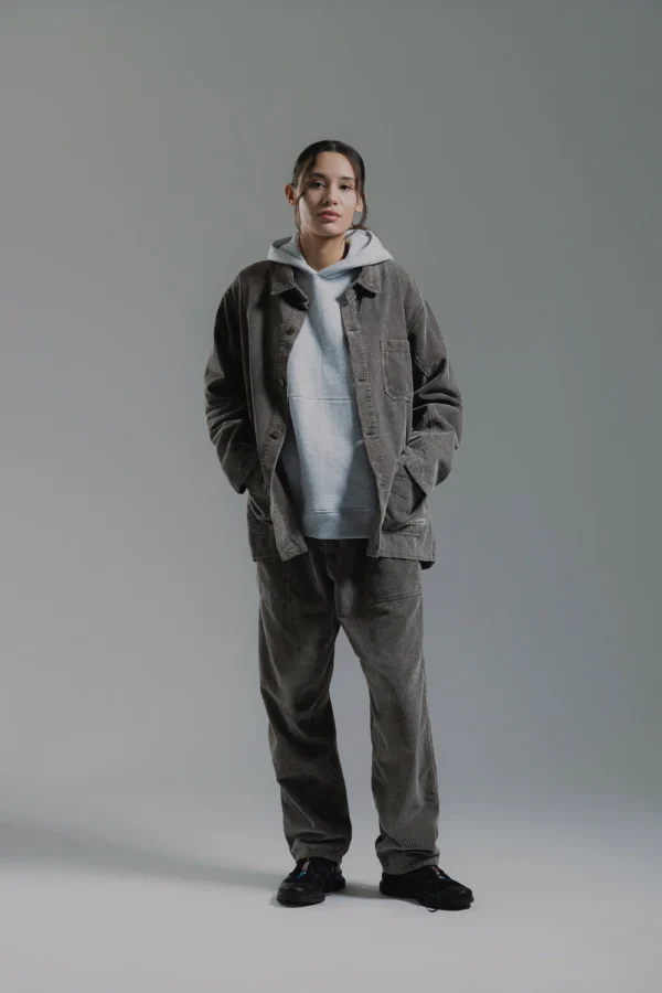 CORDUROY CLIP PANT WITH ACID W SLATE BLACK - immagine 3