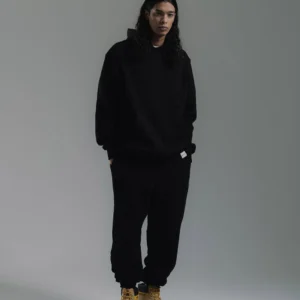 LABEL FLEECE PANT | BLACK
