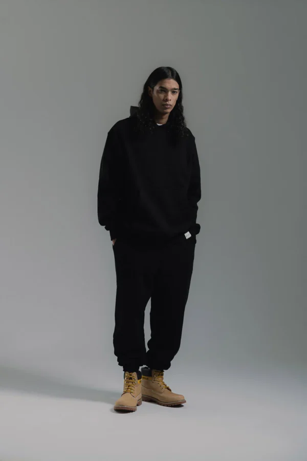 LABEL FLEECE PANT | BLACK