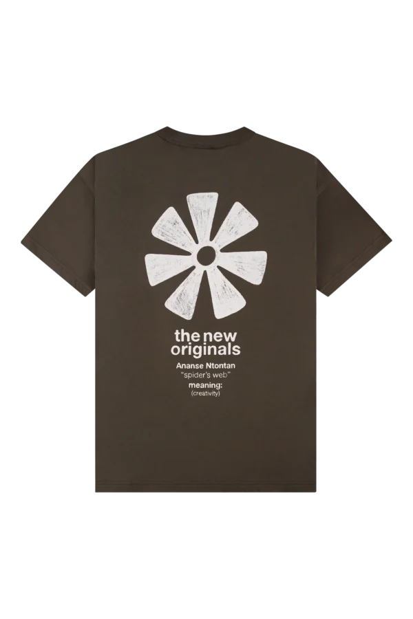 ananse adinkra tee acid brown - immagine 2