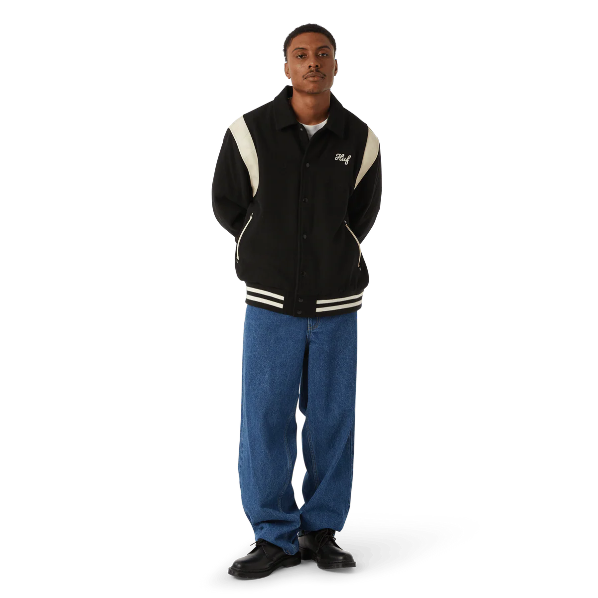 HUF CROMER PANT STONE WASH INDIGO - immagine 3